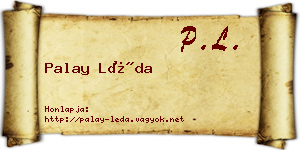 Palay Léda névjegykártya